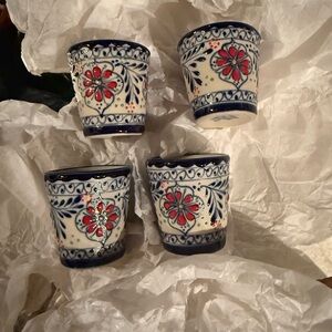 Set of 4 espresso cups from Mexico - never used